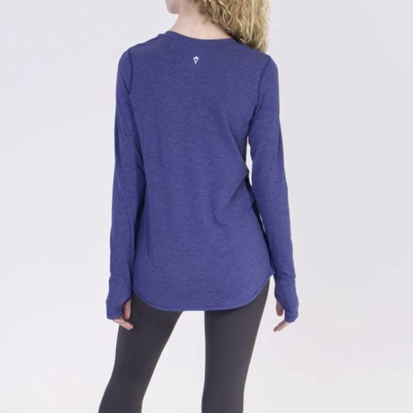 Ivivva Calm To Energy Long Sleeve - PURPLE / Kids 14 - Picture 2 of 7